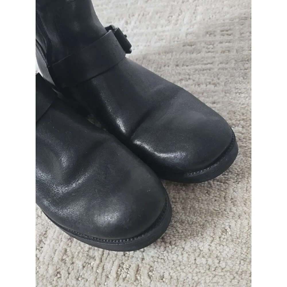 Tory Burch | Black Leather Combat Boot